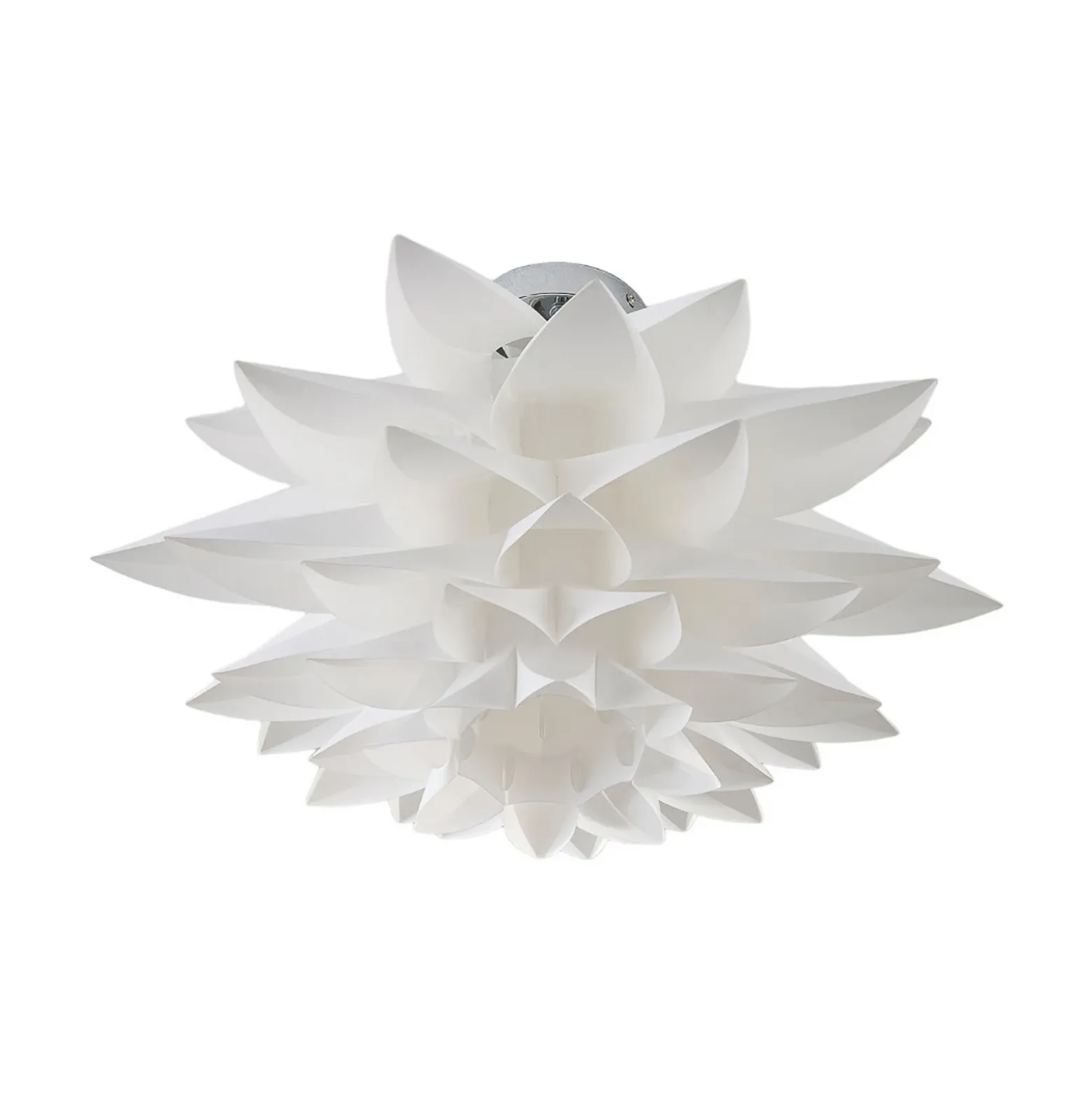 Plafón Rimon de Lindby, blanco, plástico, Ø 50 cm, E27
