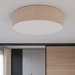 Plafón Rondo, beige, Ø 60 cm