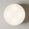 Plafón Rondo, beige, metal, Ø 45 cm, E27