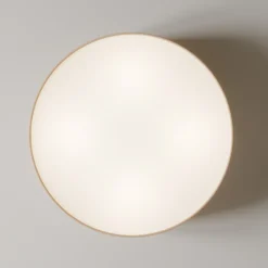 Plafón Rondo, beige, metal, Ø 45 cm, E27