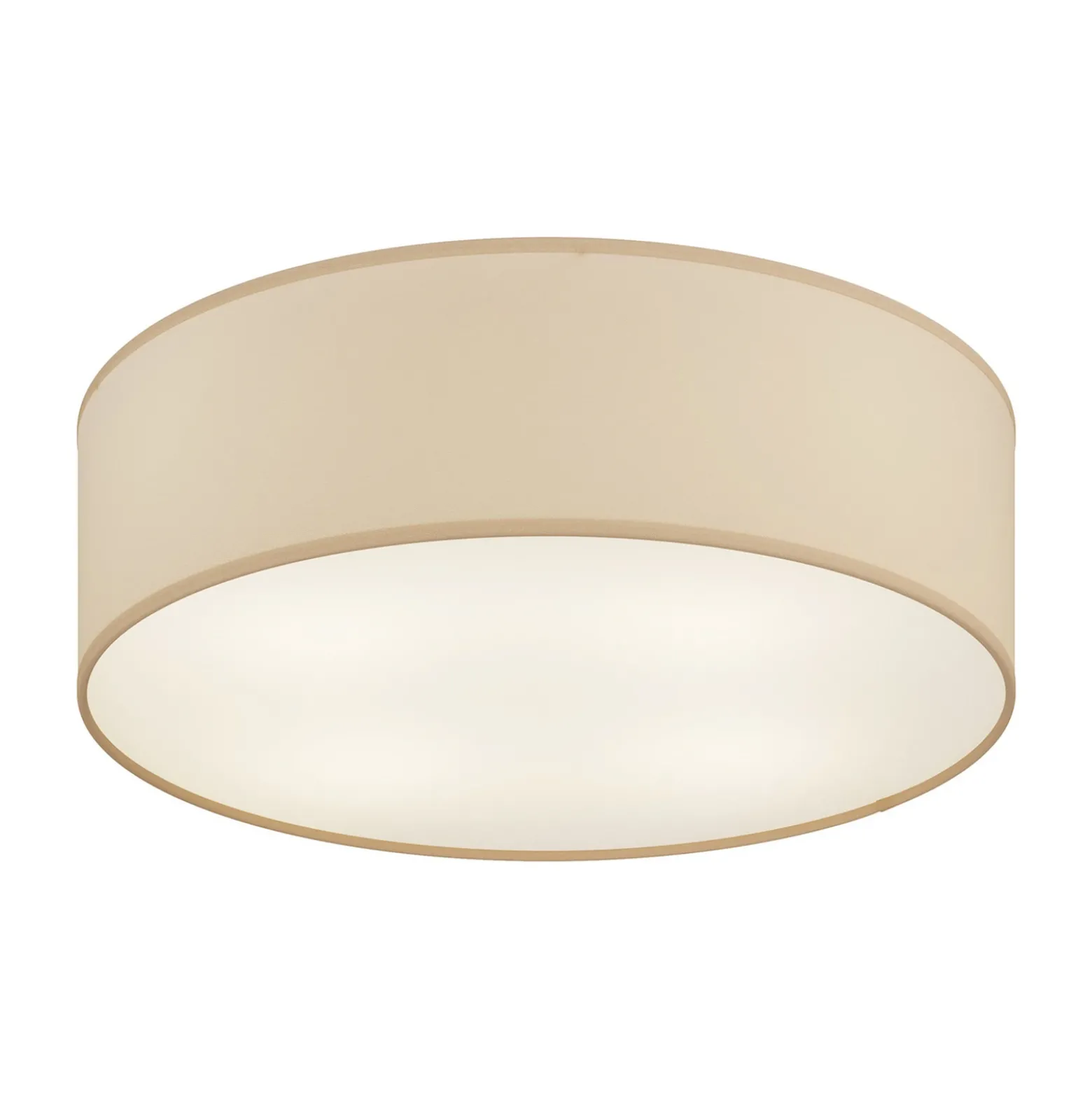 Plafón Rondo, beige, metal, Ø 45 cm, E27