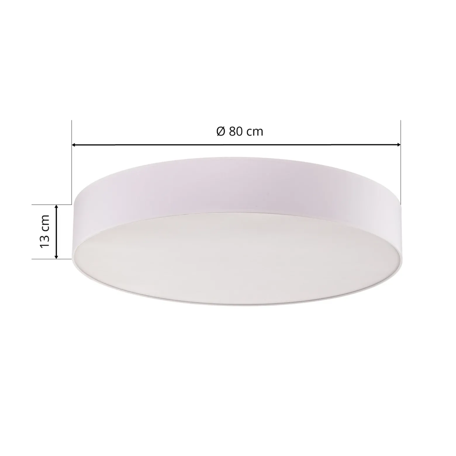 Plafón Rondo, blanco Ø 80 cm