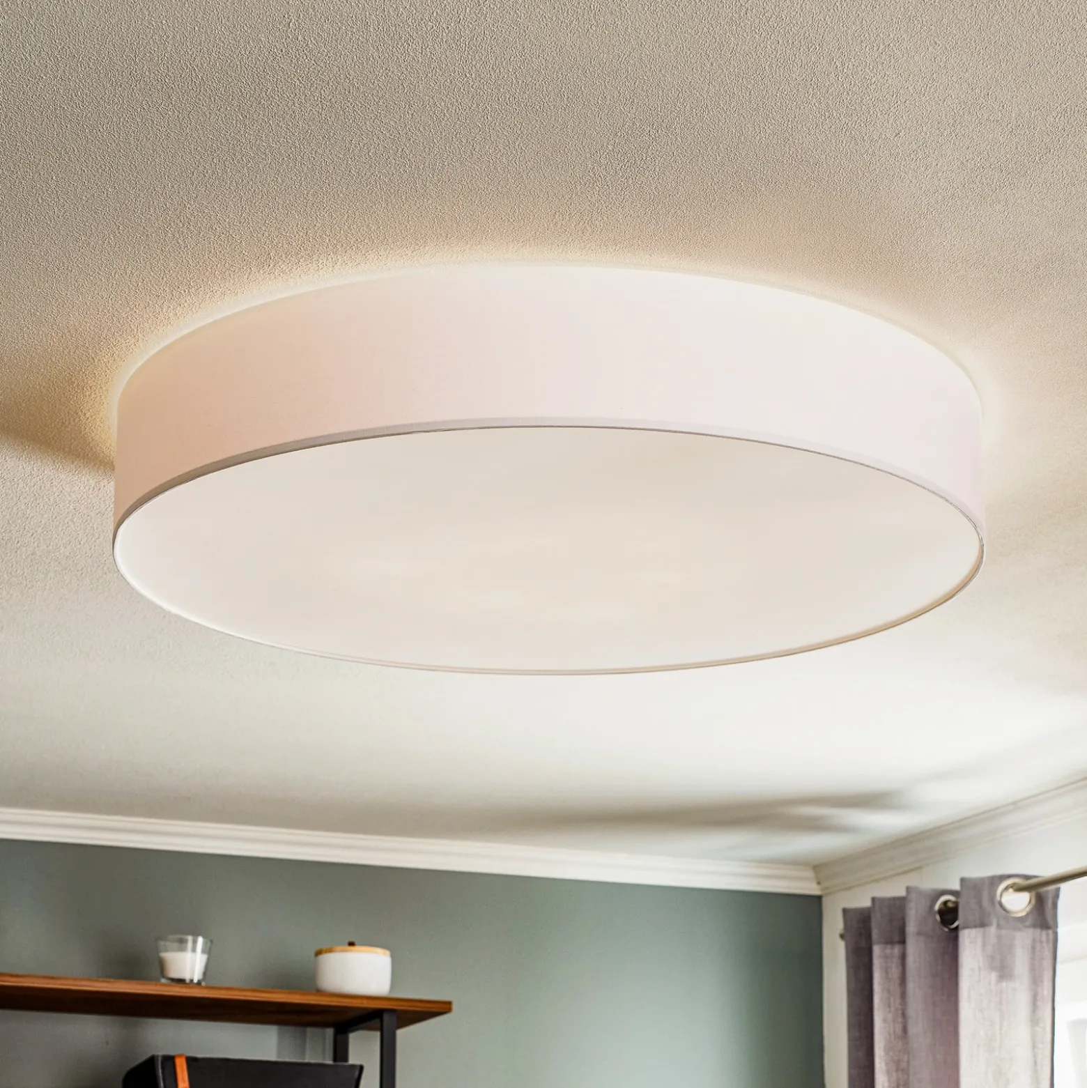 Plafón Rondo, blanco Ø 80 cm
