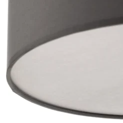 Plafón Rondo, gris, Ø 30 cm