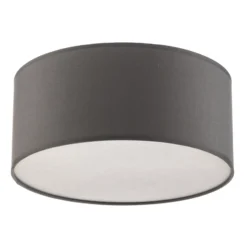 Plafón Rondo, gris, Ø 30 cm