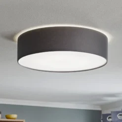 Plafón Rondo, gris, Ø 50 cm