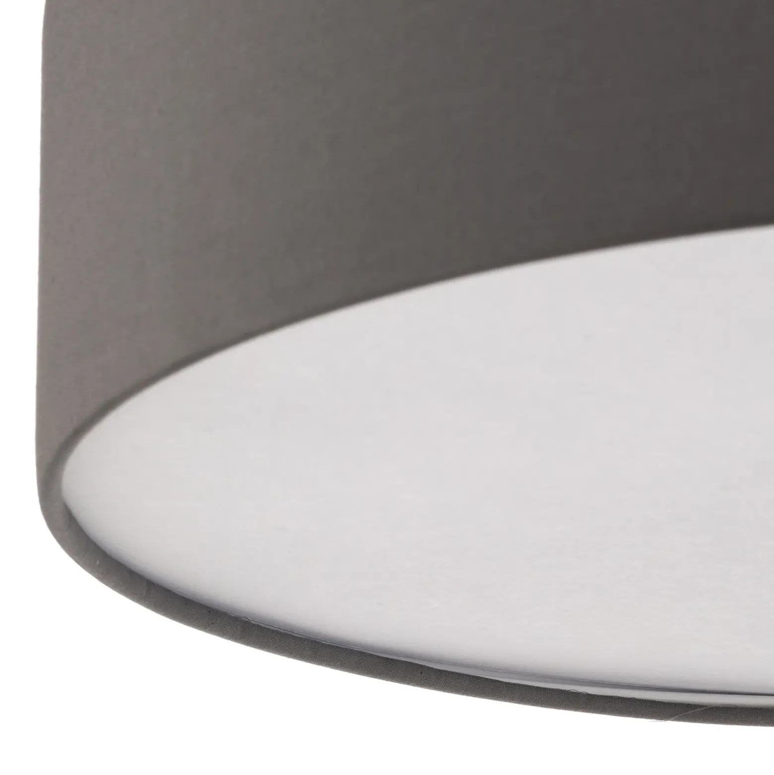 Plafón Rondo, gris, Ø 50 cm
