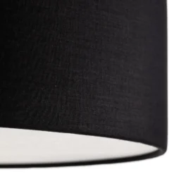 Plafón Rondo, negro, Ø 50 cm