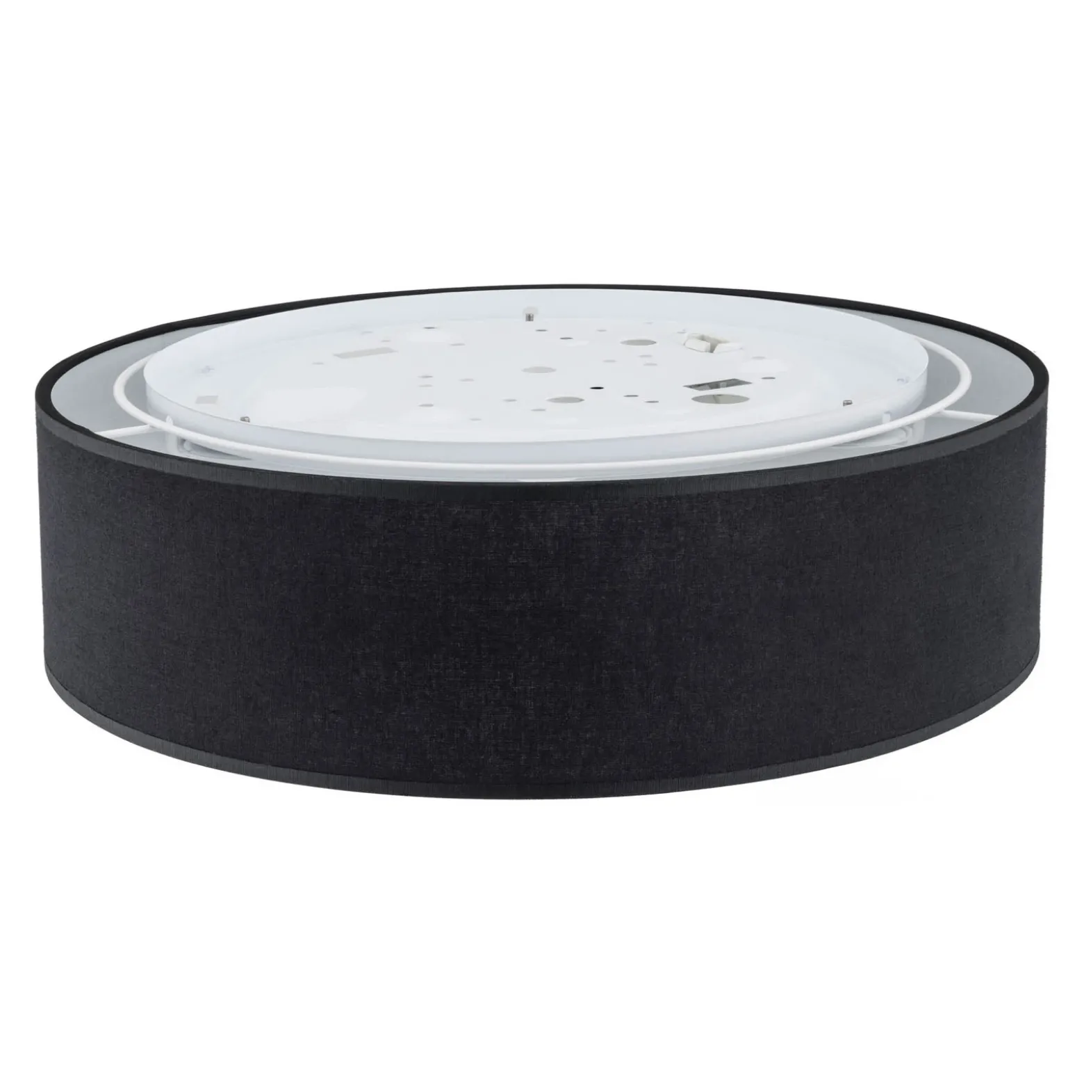 Plafón Rondo, negro, Ø 50 cm