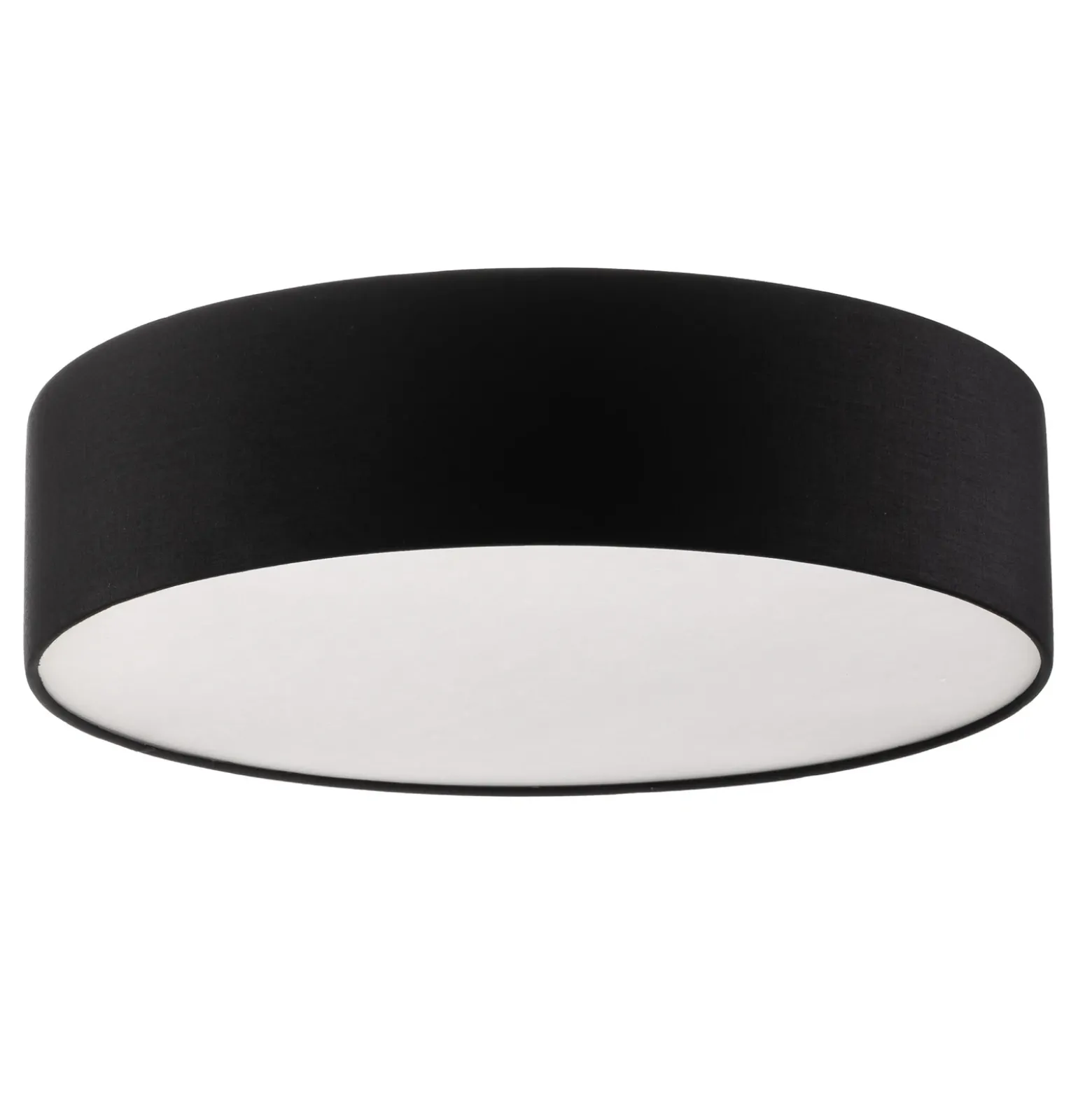 Plafón Rondo, negro, Ø 50 cm