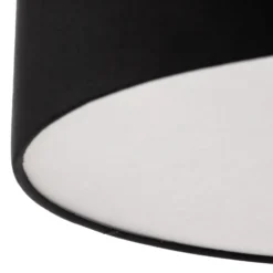 Plafón Rondo, negro, Ø 50 cm