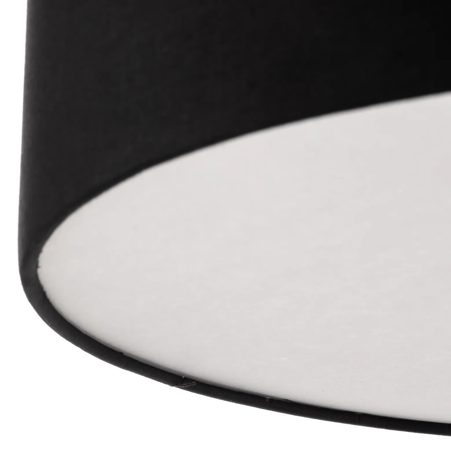 Plafón Rondo, negro, Ø 50 cm