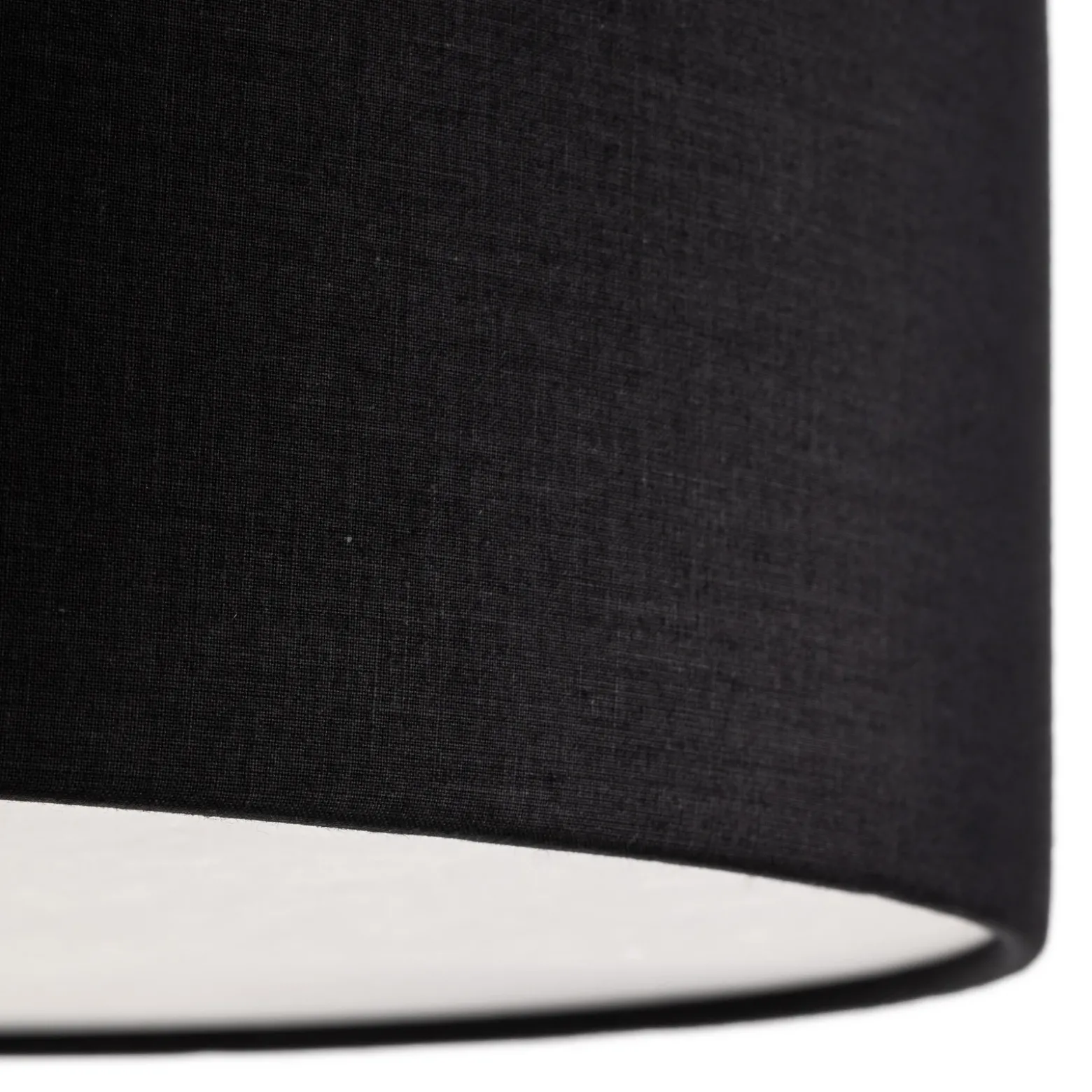 Plafón Rondo, negro, Ø 50 cm