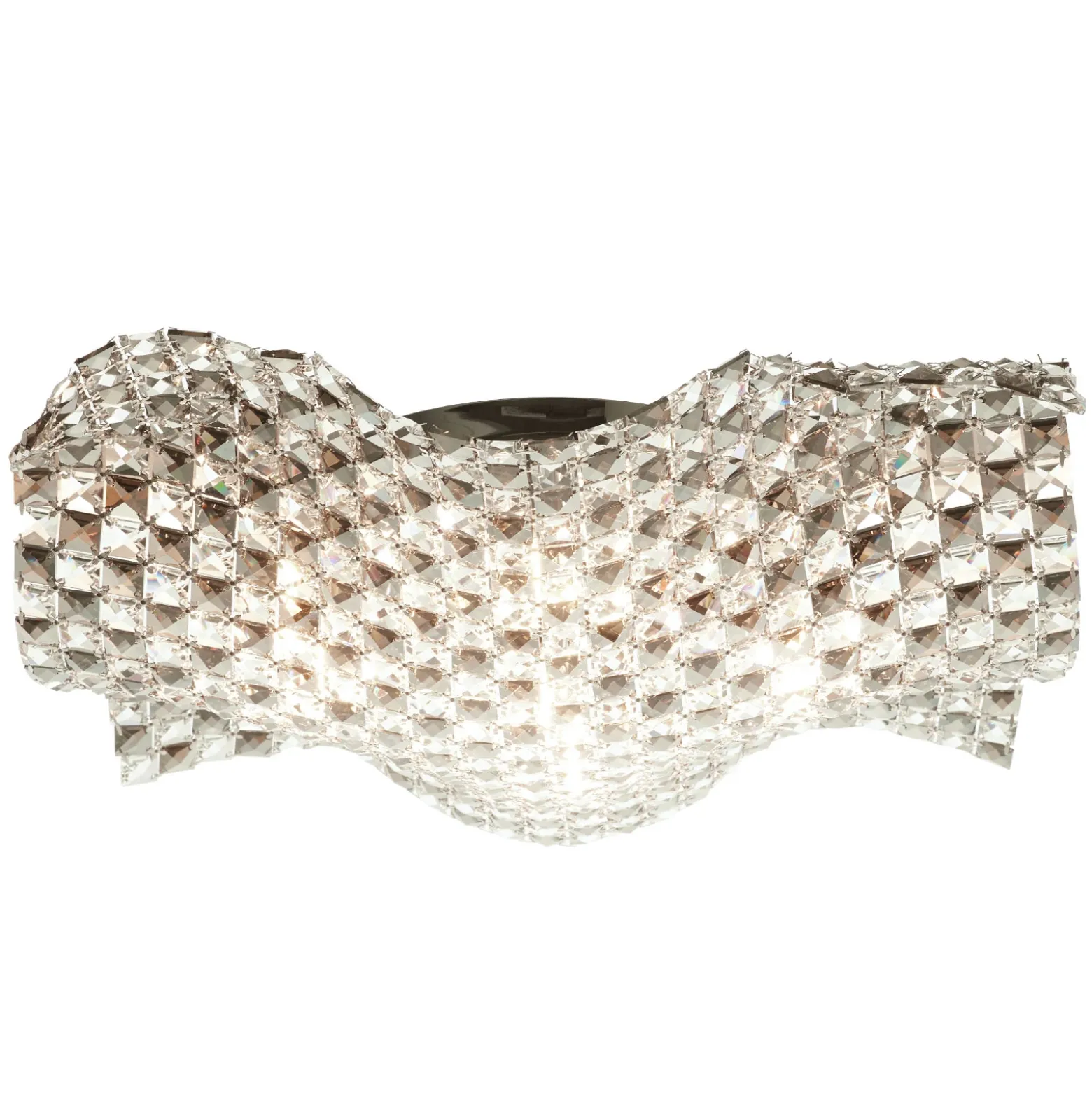 Plafón Saten de cristal, 56 cm