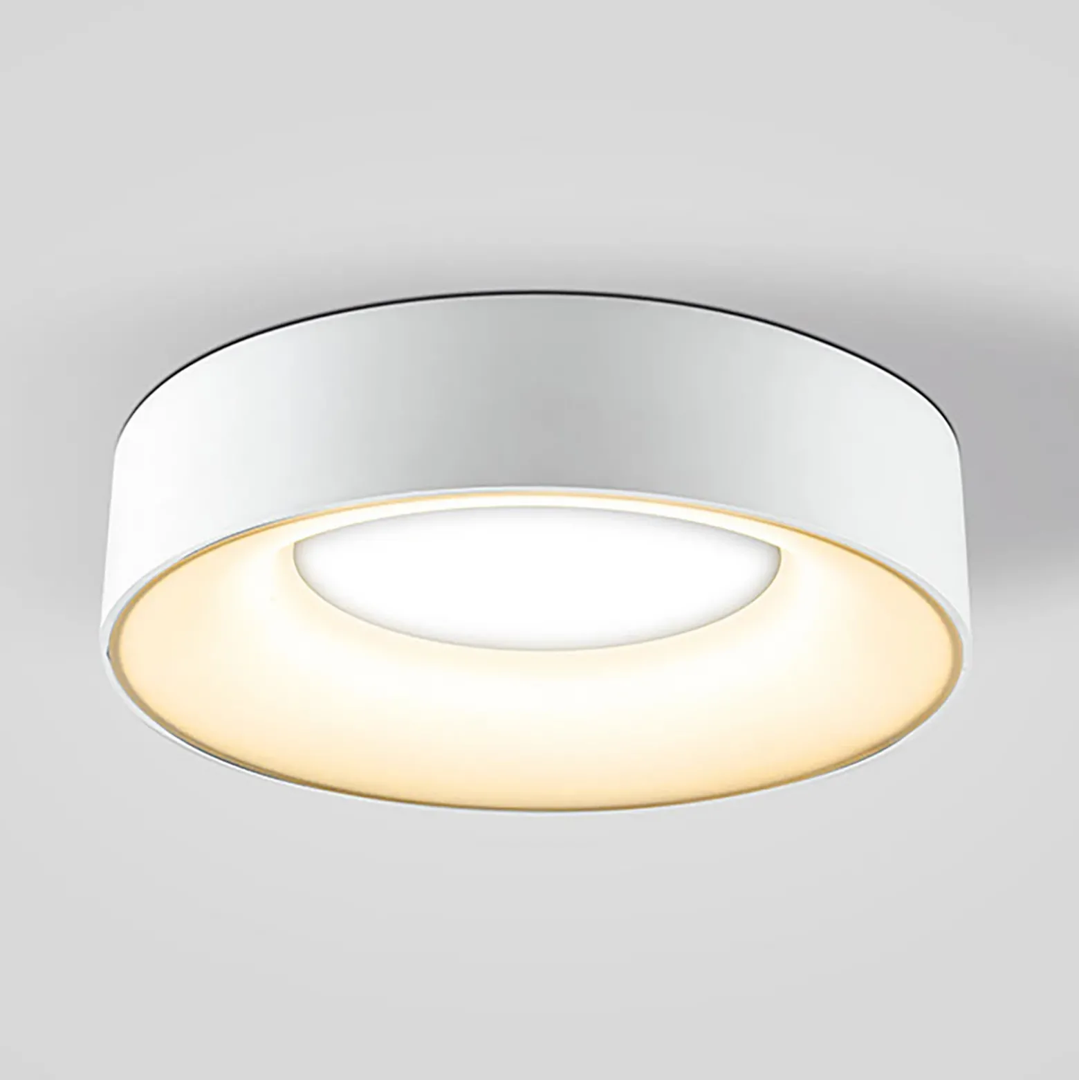 Plafón Sauro LED, Ø 30 cm, blanco