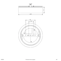 Plafón Sauro LED, Ø 30 cm, blanco