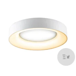 Plafón Sauro LED, Ø 40 cm, blanco