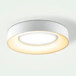 Plafón Sauro LED, Ø 40 cm, blanco