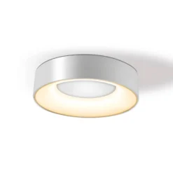 Plafón Sauro LED, Ø 30 cm, plata