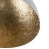 Plafón Sfera, Ø 35 cm, blanco/dorado