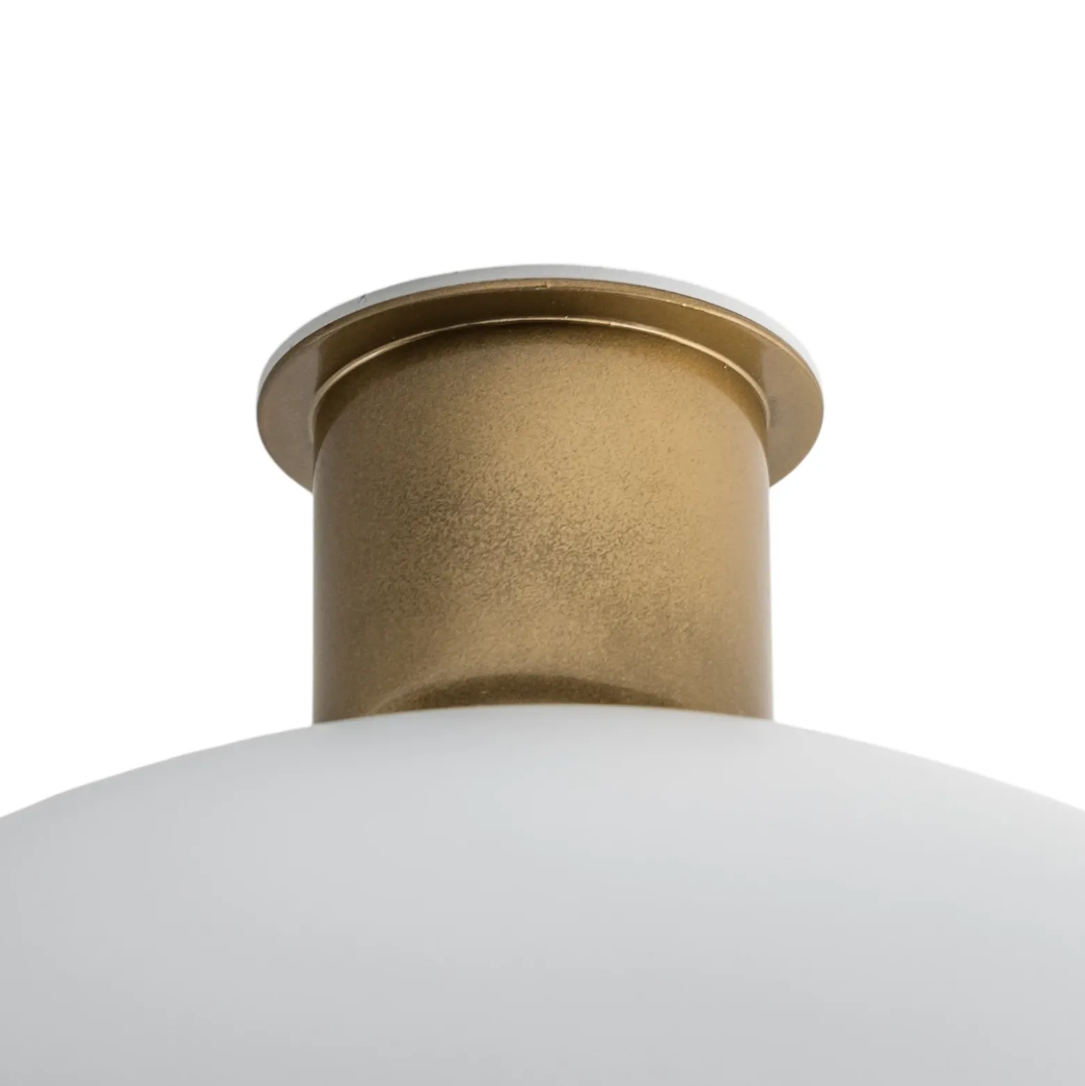 Plafón Sfera, Ø 35 cm, blanco/dorado
