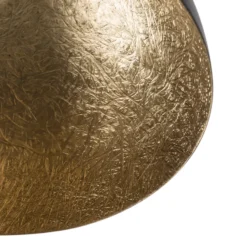Plafón Sfera, Ø 35 cm, negro/dorado