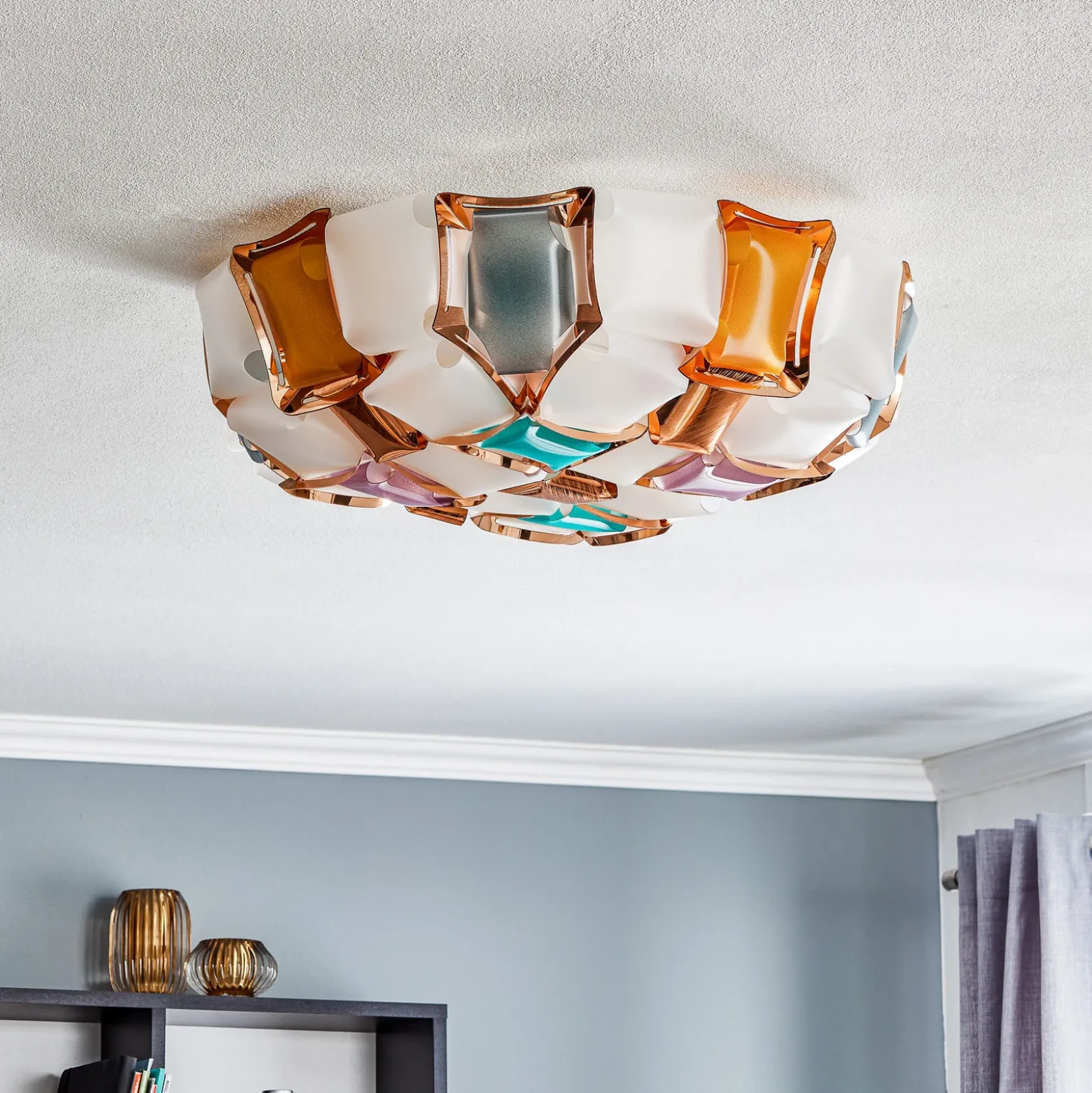 Plafón Slamp Mida, 50 cm, multicolor