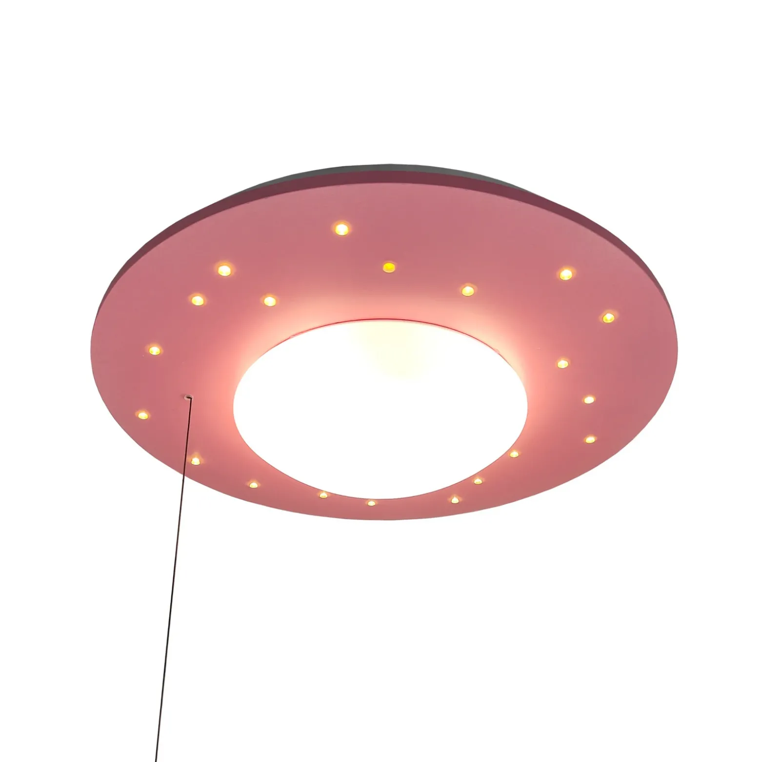 Plafón Starlight con lámpara estrellada, rosa
