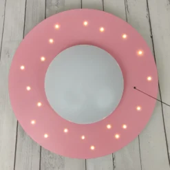 Plafón Starlight con lámpara estrellada, rosa