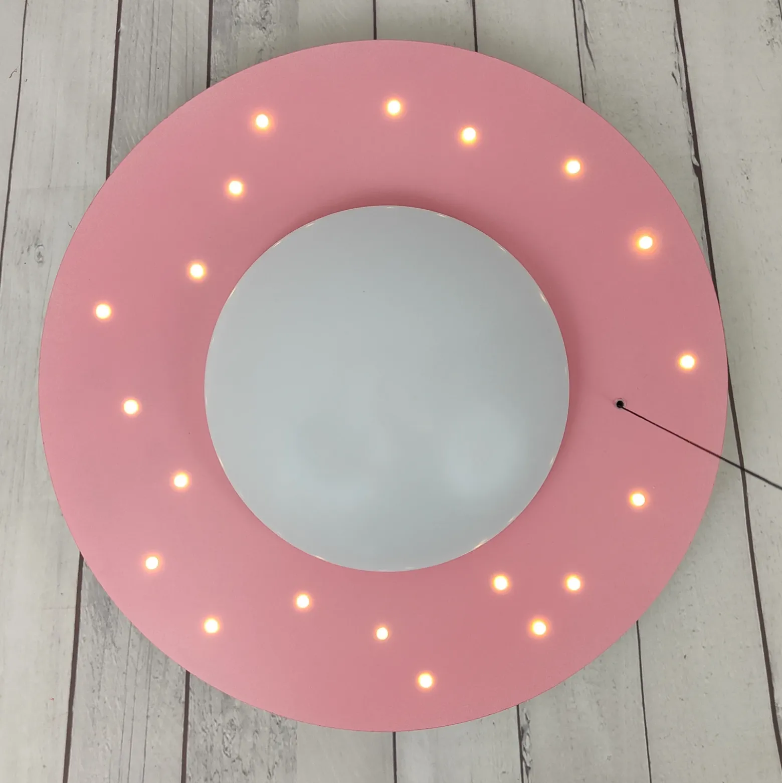 Plafón Starlight con lámpara estrellada, rosa