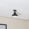 Plafón Sven, 1 luz, negro, acero, E27