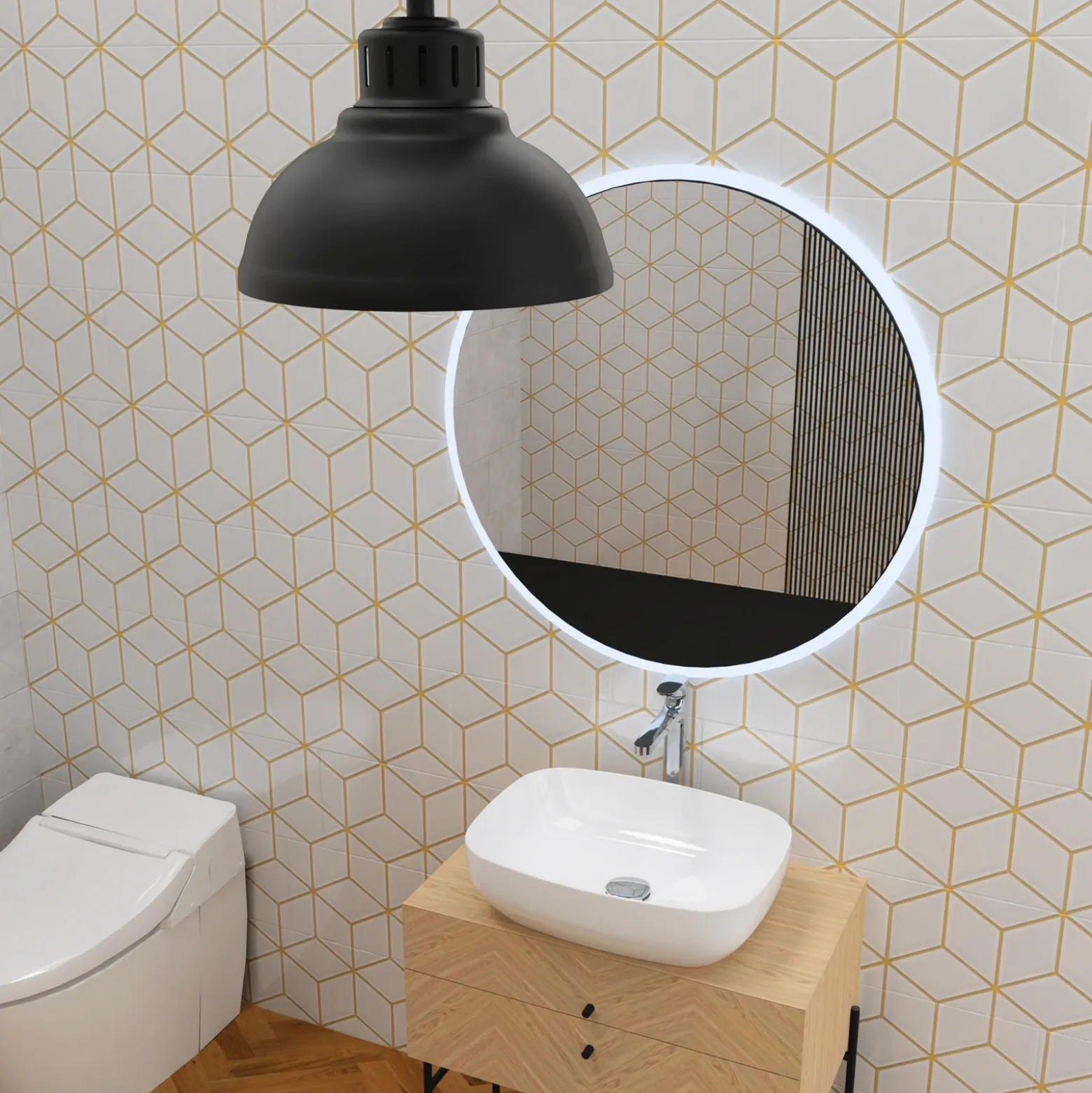 Plafón Sven, 1 luz, negro, acero, E27