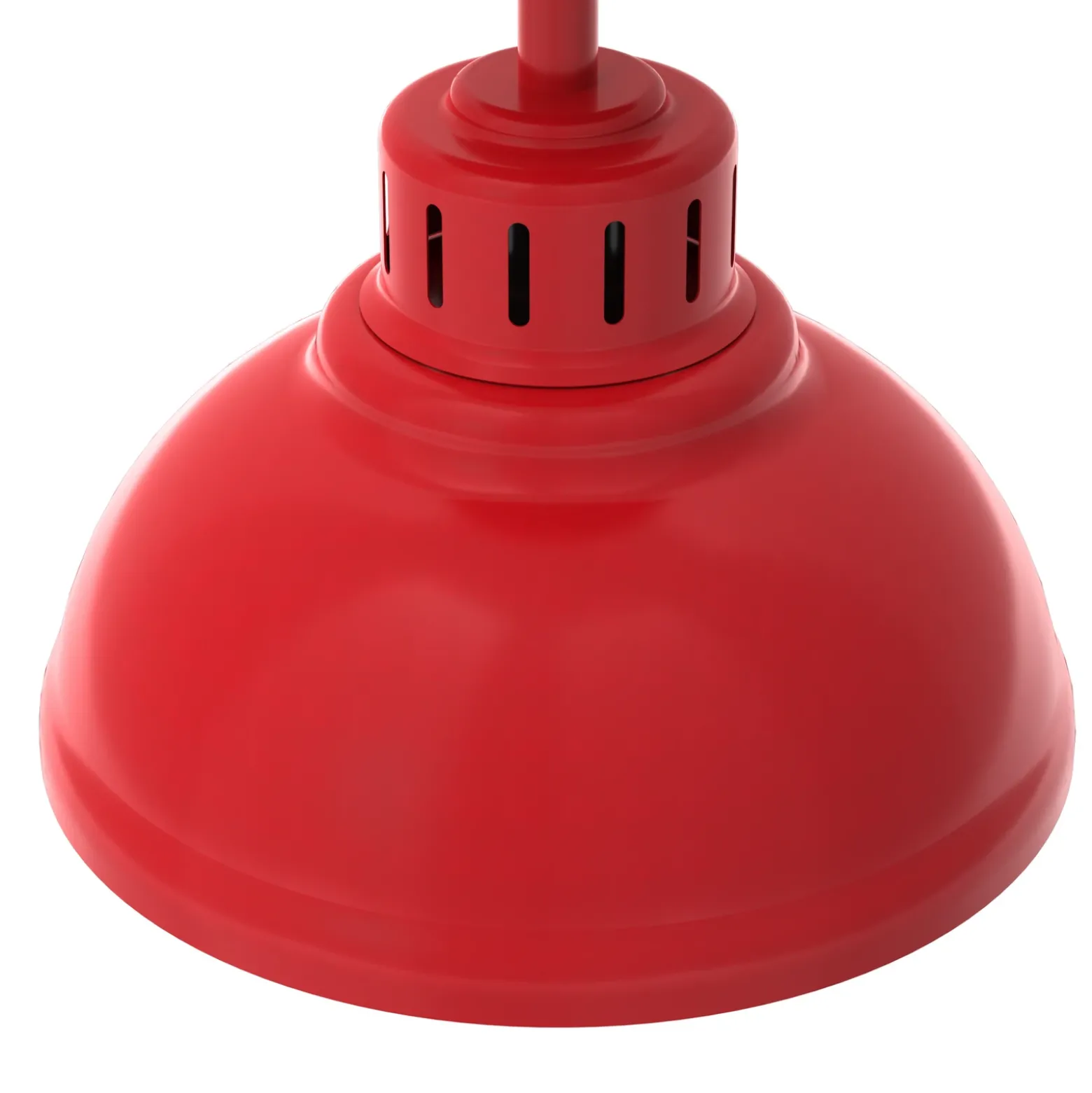 Plafón Sven, 1 luz, rojo, acero, E27