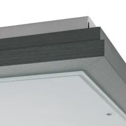 Plafón Tally, ancho 42 cm, verde salvia, madera, E27