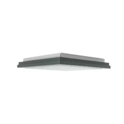 Plafón Tally, ancho 42 cm, verde salvia, madera, E27