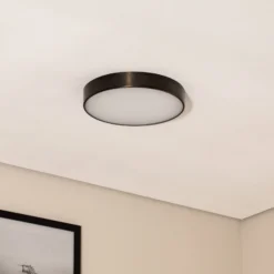 Plafón Timur LED, antracita, acero, Ø 34 cm
