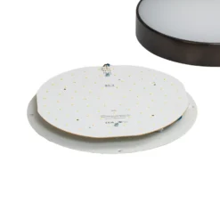 Plafón Timur LED, antracita, acero, Ø 34 cm