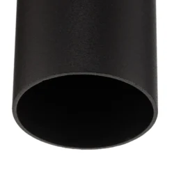 Plafón Tubo en forma cilíndrica, negro