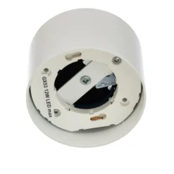 Plafón Tubo S, blanca, acero, Ø 8 cm, GX53