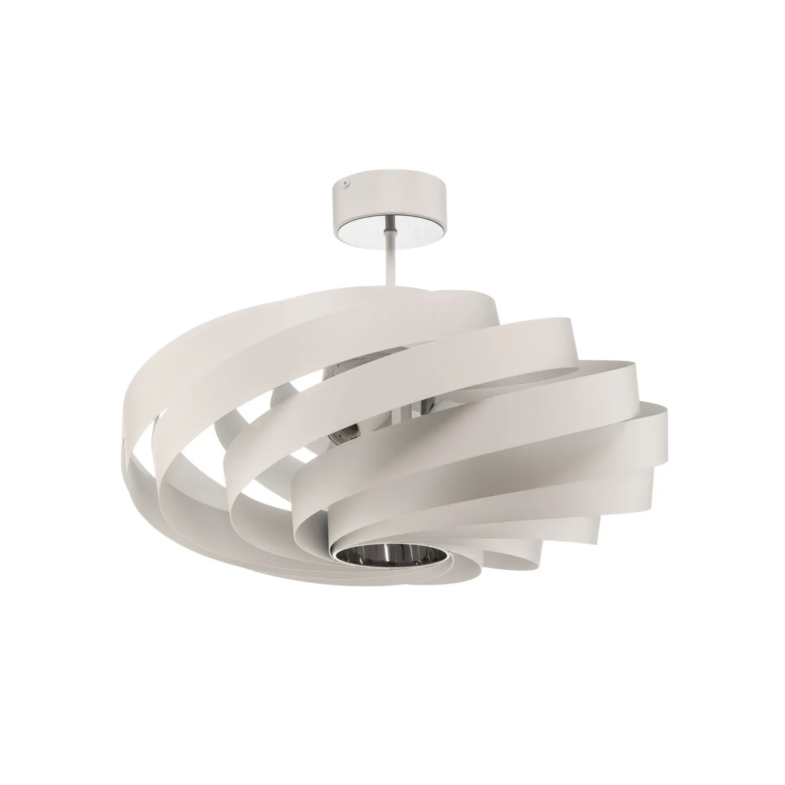 Plafón Vento, blanco, Ø 60 cm, metal, E27