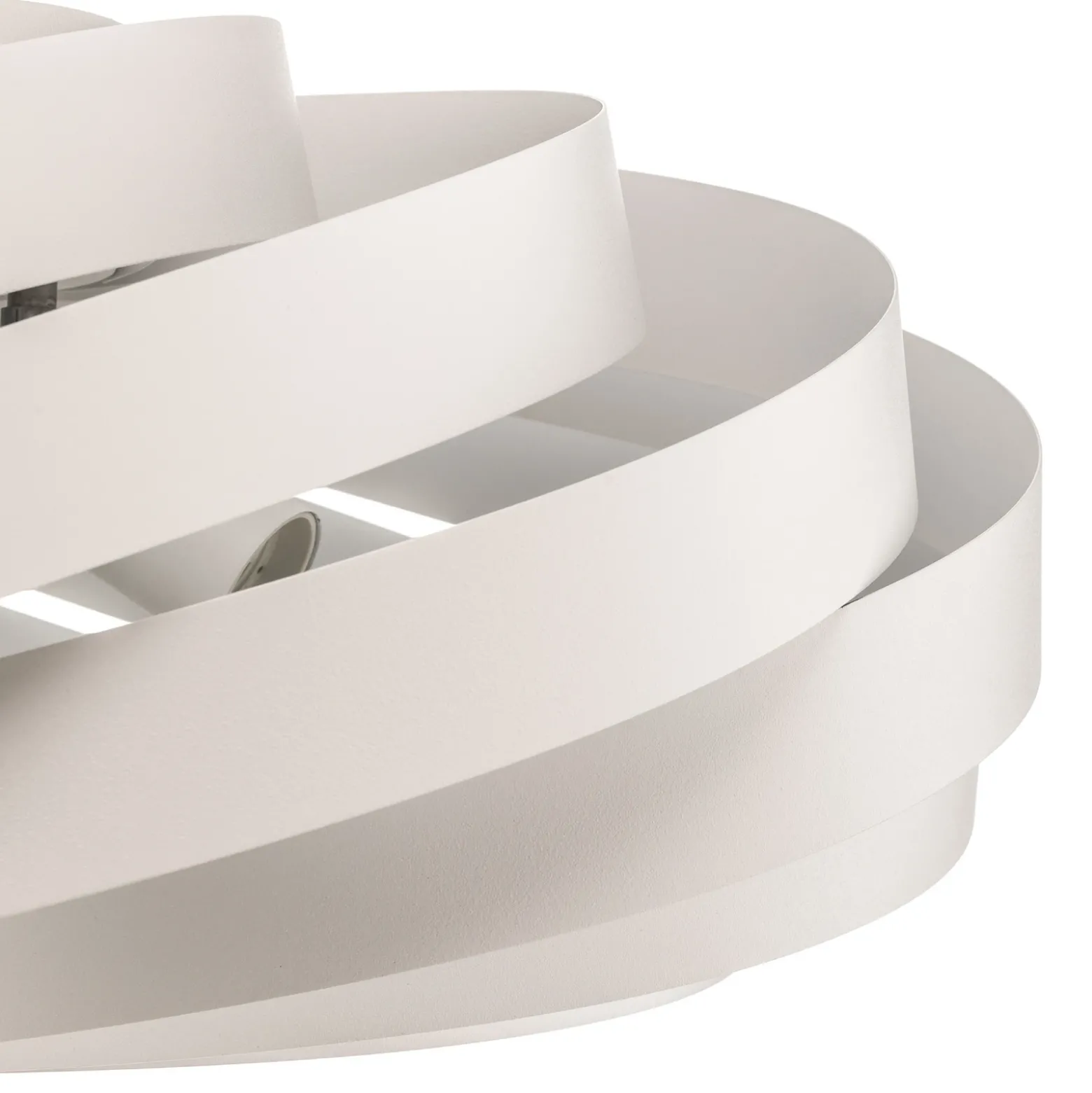 Plafón Vento, blanco, Ø 60 cm, metal, E27
