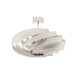 Plafón Vento, blanco, Ø 60 cm, metal, E27