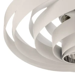 Plafón Vento, blanco, Ø 60 cm, metal, E27