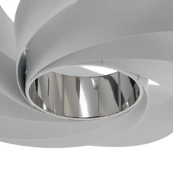 Plafón Vento, blanco, de metal, Ø 50 cm