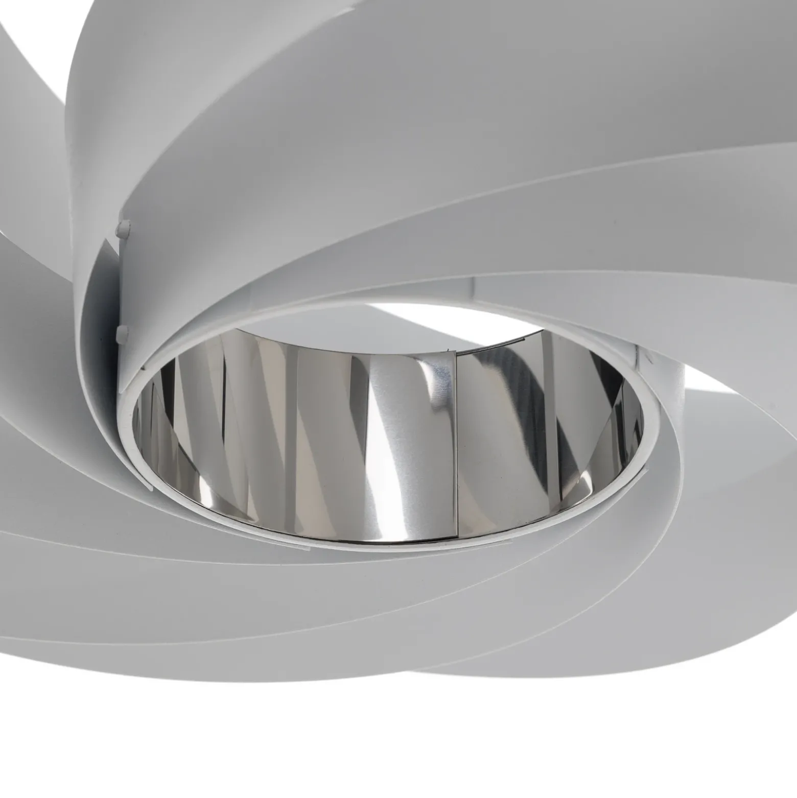 Plafón Vento, blanco, metal, Ø 50 cm