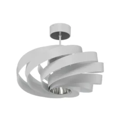 Plafón Vento, blanco, metal, Ø 50 cm