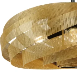 Plafón Vento, dorado, Ø 60 cm