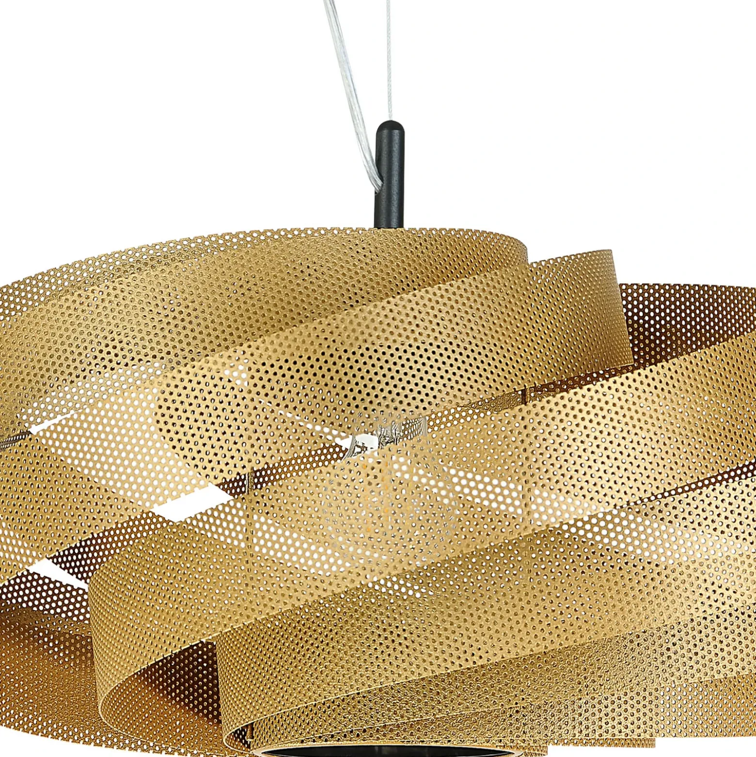 Plafón Vento, dorado, Ø 50 cm