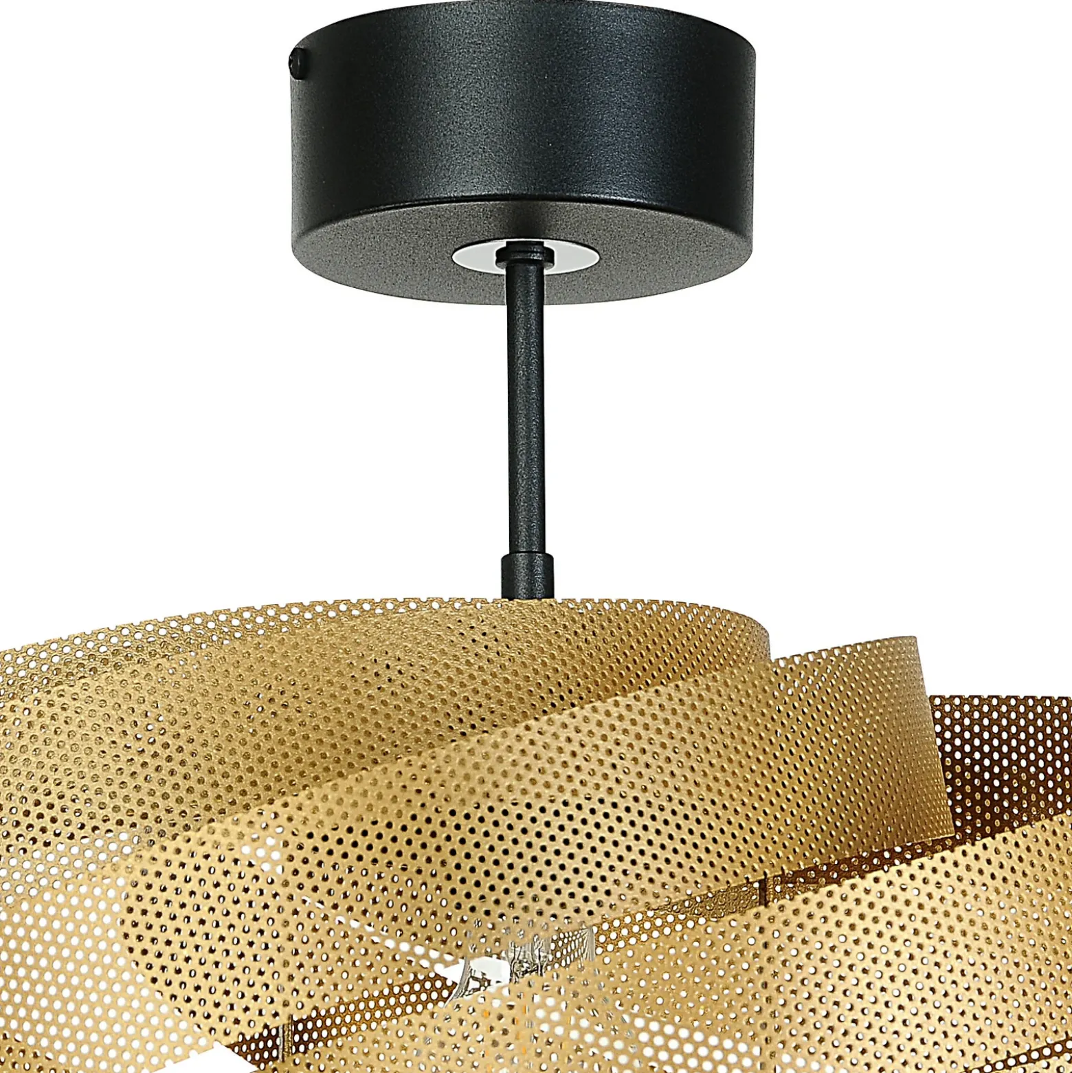 Plafón Vento, dorado, Ø 50 cm