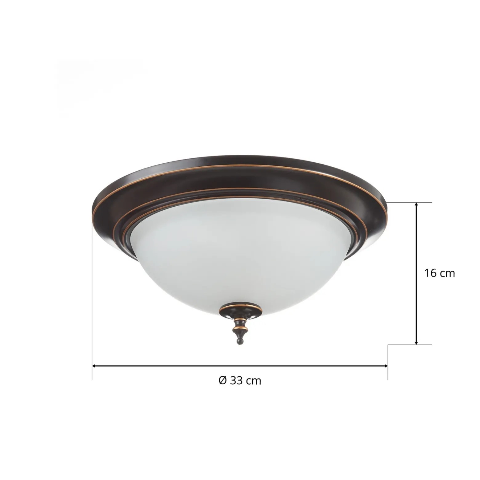 Plafón Westinghouse Harwell, color bronce